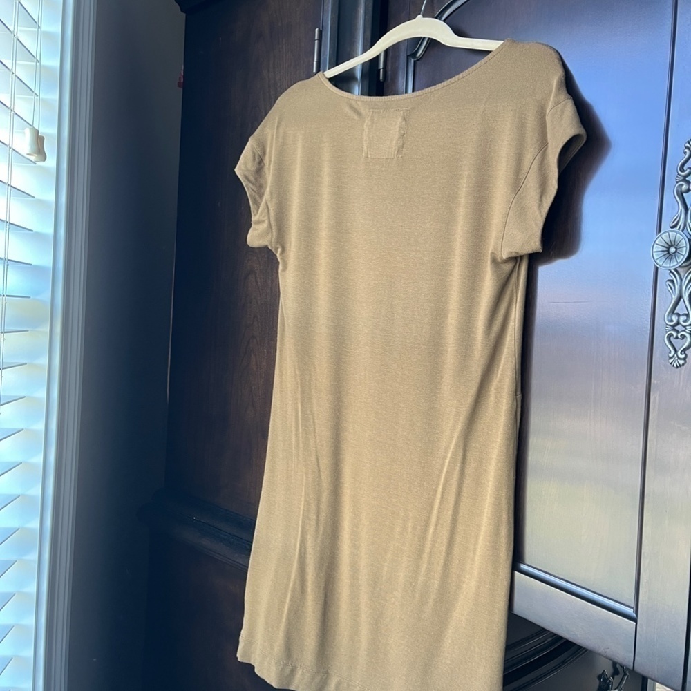Maeve Camel Front tie dress - Picture 6 of 7